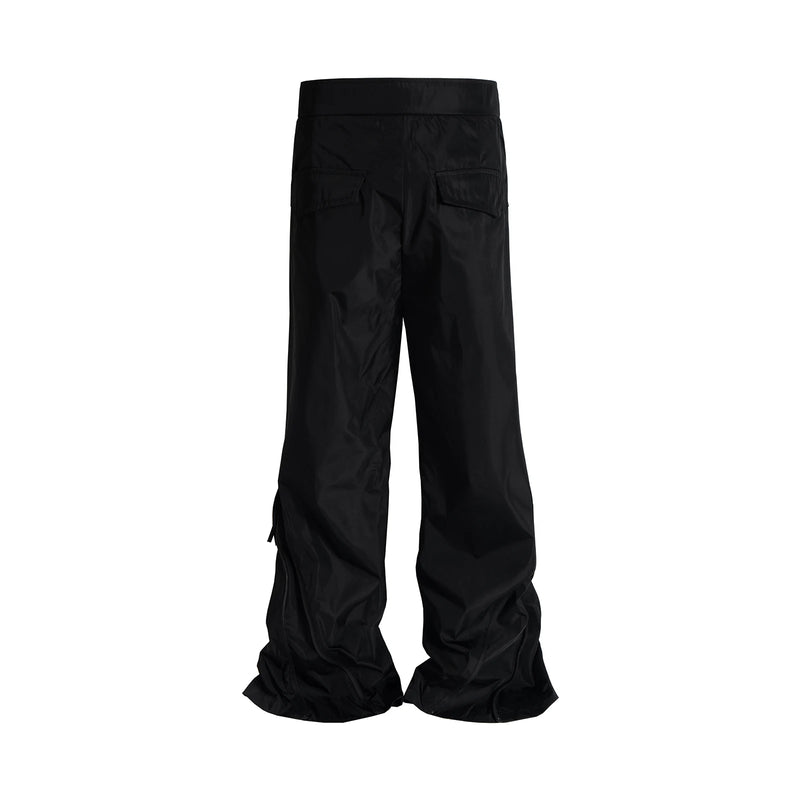 streetwear ribbons functional curve zipper baggy cargo pants for men vibe style straight baggy casual trousers oversized utility cargo pants