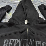 Classic 90s hip-hop hoodie with graffiti-style print