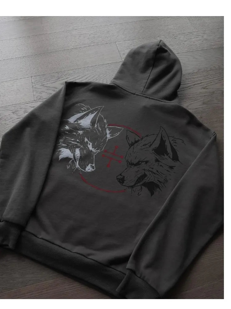 Womens Clothing Hoodie Sweatshirt Anime Style Tops Pullover Long Sleeve