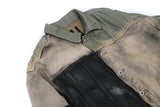 new 2023 gentleman men rick patchworked waxed deconstructed denim heavy baseball coats jackets abstract digital coat warm 719 - variant style d36fff for streetwear fashion