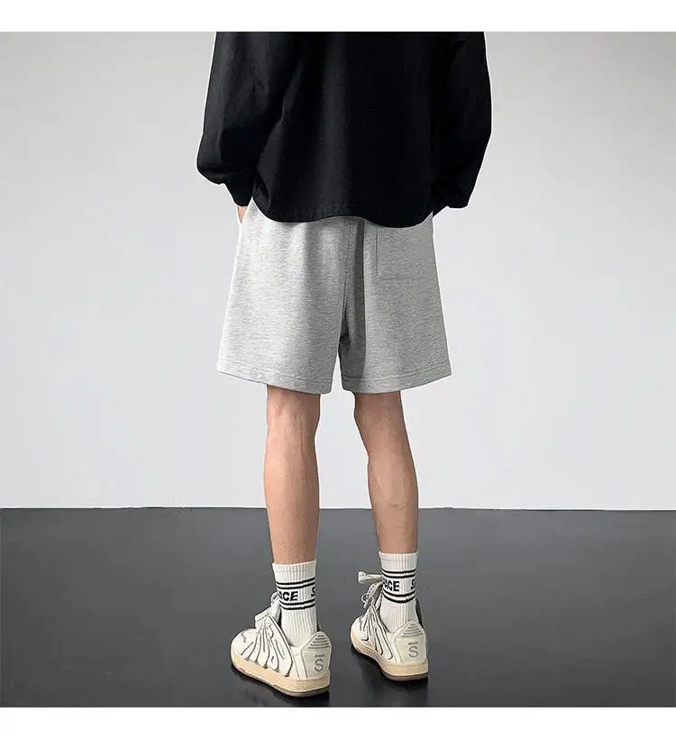 Korean fake two-piece sports basketball shorts men summer American fashion