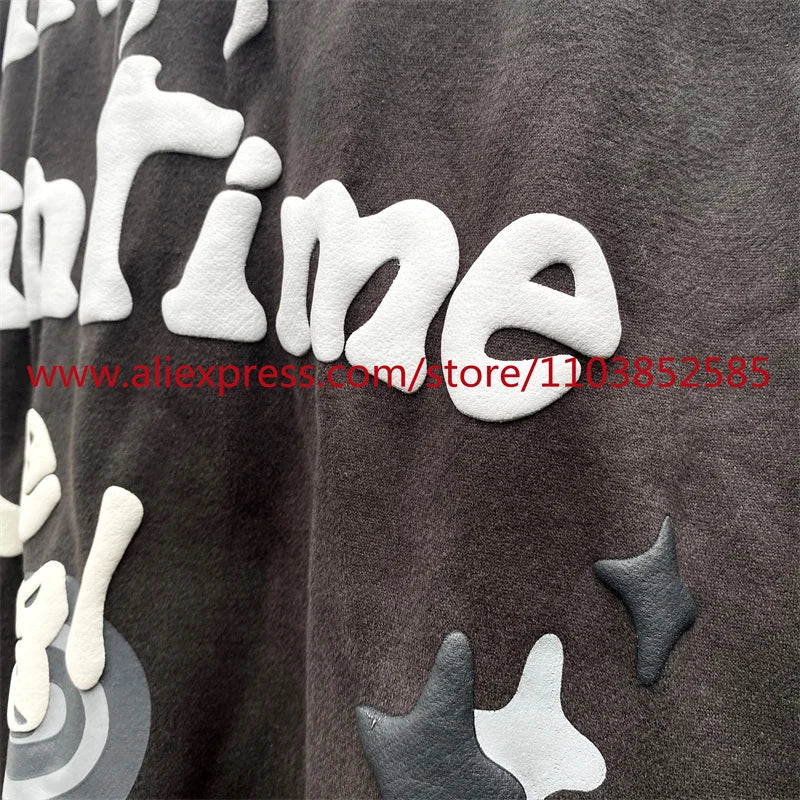 2024 Autumn Winter New Vintage Velvet Hoodie Long Sleeve American Heav