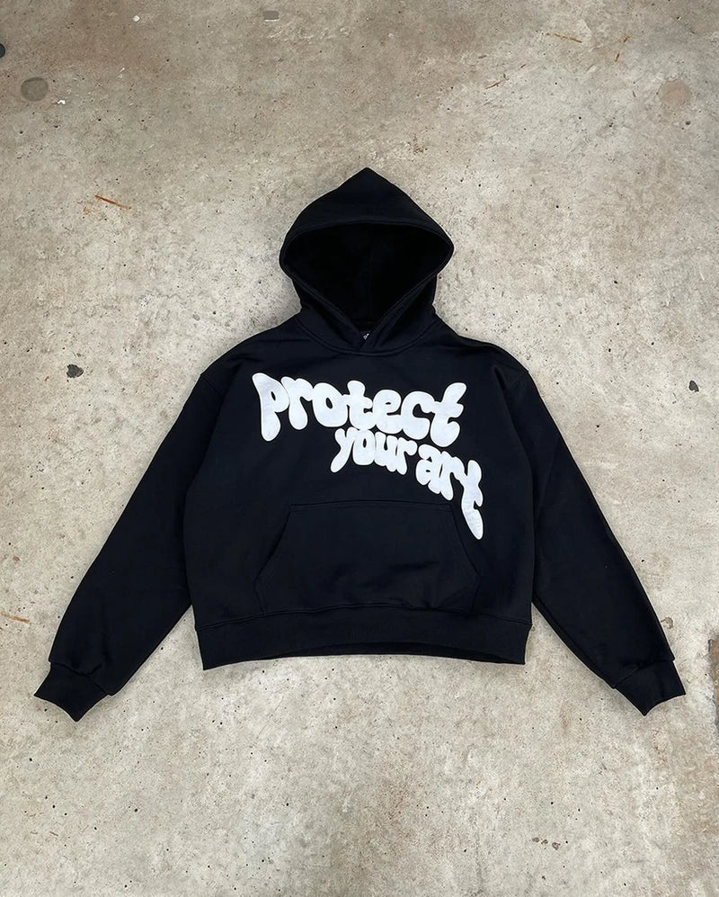 Y2k Pullover Print Pattern Long Sleeved Hoodie Hoodie Clothing Vintage Street Rap Trend Wear High Street