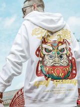 Japanese Streetwear Graphic Print Mens Hoodies Harajuku Fashion Fleece