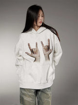 Y2K chrome print featuring mens hip hop sweatshirt hoodie hand printed harajuku skateboard streetwear hooded pullover unisex casual autumn winter hoodies