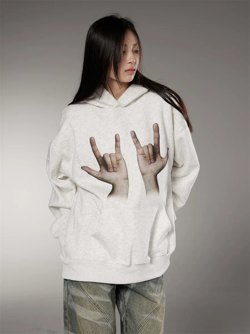 Y2K chrome print featuring mens hip hop sweatshirt hoodie hand printed harajuku skateboard streetwear hooded pullover unisex casual autumn winter hoodies