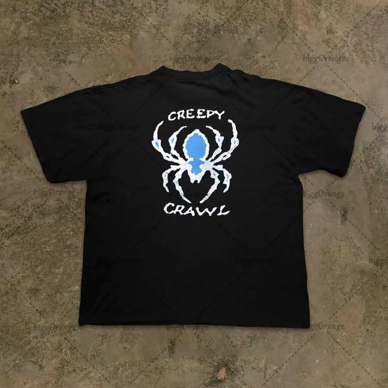 Skatercore Oversized shirt – 2023 American Streetwear Goth Punk Letter Print Oversized T