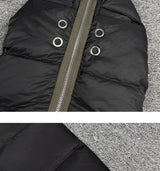 Winter Men's Down Jacket Coat Dark Style Shark Head Masked Zipper Goose Down Warm Regular Down Jacket Coat For Men And Women