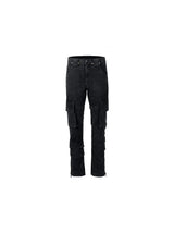 high street multi pockets tooling pants men army green cargo pants hip hop mopping trousers with band combat utility trousers