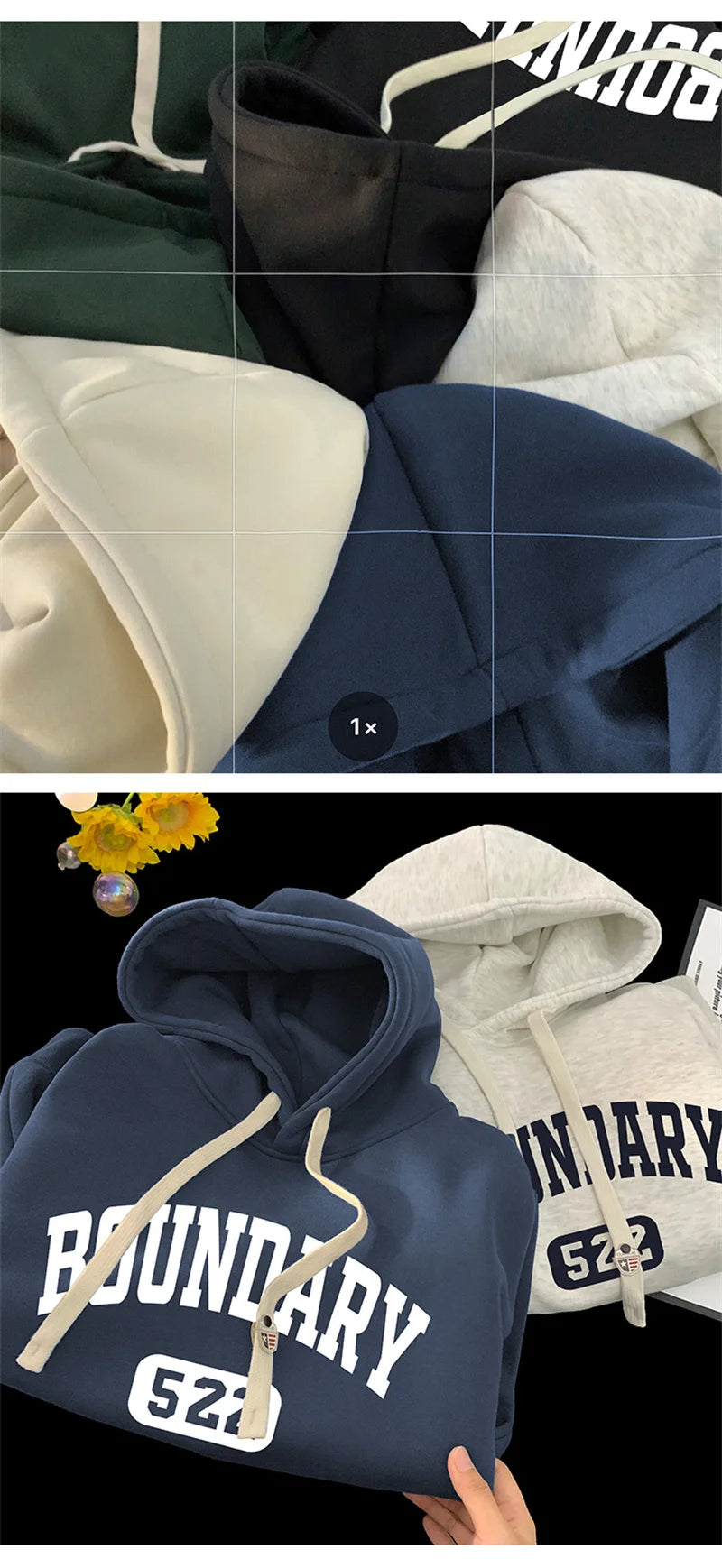 New Retro Casual High Street Hoodies For Men Autumn Letter Print Pullover Hooded Sweatshirts Oversized Y2K Hoody Clothing