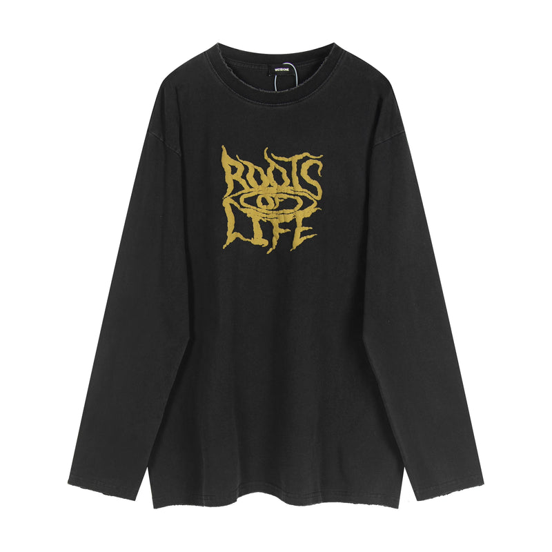 loose fit o-neck sweater, daily wear knit, cozy fashion fit, stylish street outfit, modern aesthetic appeal