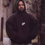 Kanye Donda Doves Music Surrounding Logo Printed Brushed Cotton Hoodie