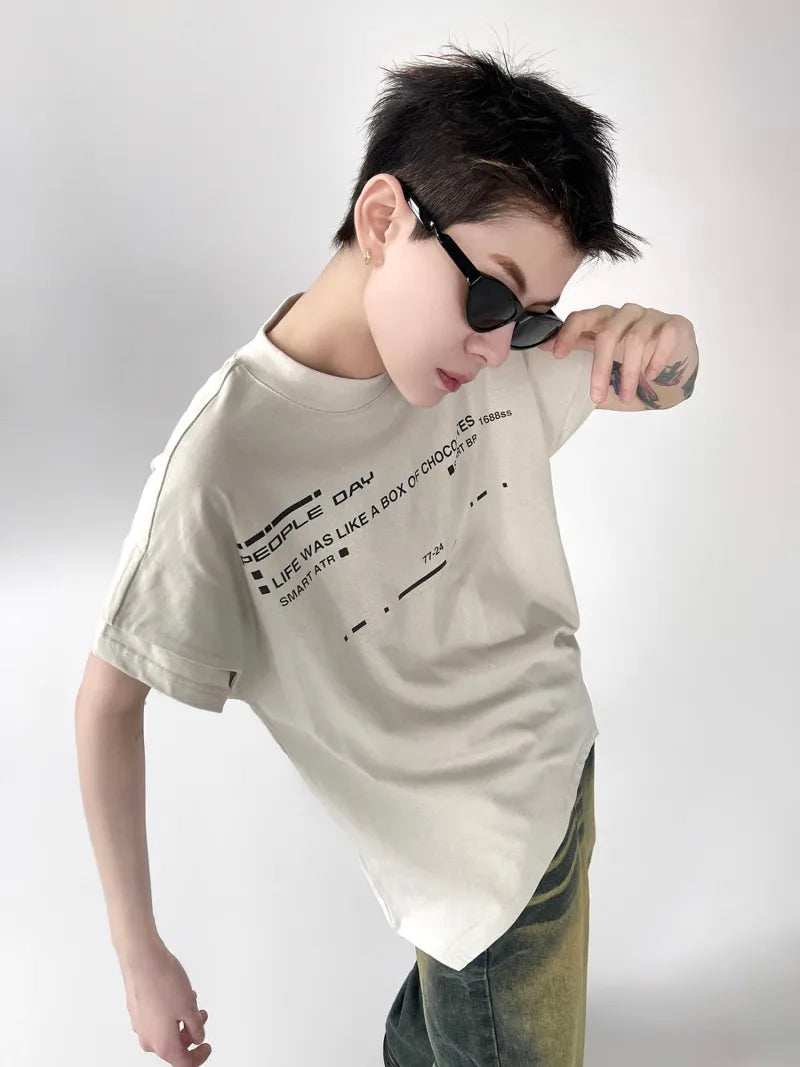 new summer street fashion set mens cotton retro letter printed t shirt halo dyed washed jeans suits male hip hop 2 pcs 2024 unique jeans style 4705