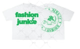 Vaporwave Chrome logo – Y2K Streetwear Gothic Straw Letters Oversized Printed T Shir
