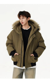 leather panel bomber, high-street look - aesthetic hip hop inspired casual wear