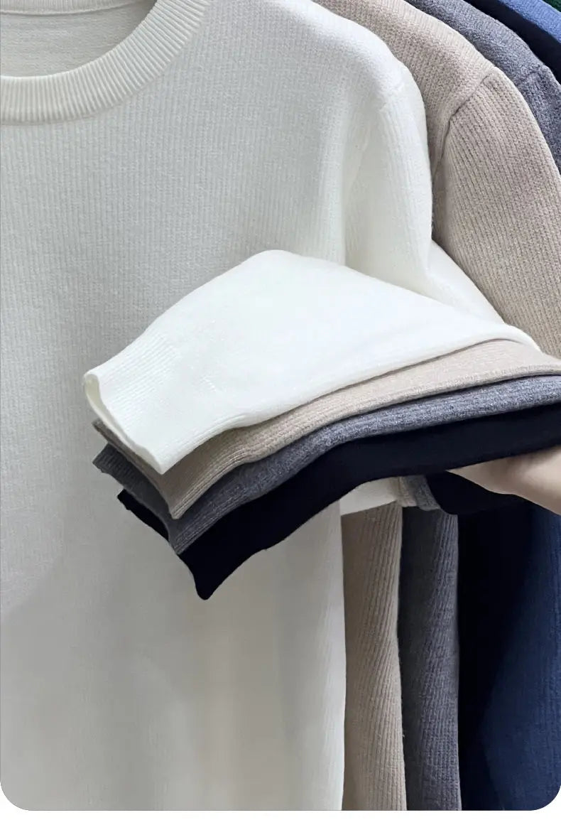 grunge knit pullover for fall and winter, oversized aesthetic with urban style, mens fashion layer for modern streetwear coll