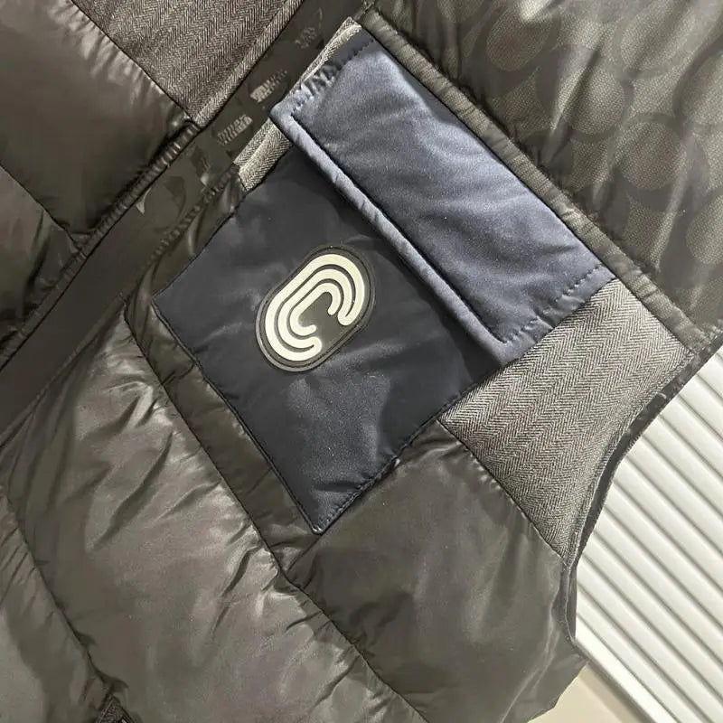 2023 Winter New Men's Down Jacket Men's Thickened Stitching Collar Down Vest Men's