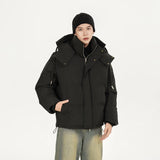 zip-up minimalist jacket, cold-season outfit - aesthetic hip hop inspired casual wear