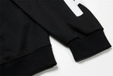 24ss RR123 Brand Fashion Letter Print Black Cotton Cardigan Hooded Sweatshirt High-Street Casual Zipper Hoodie For Winter