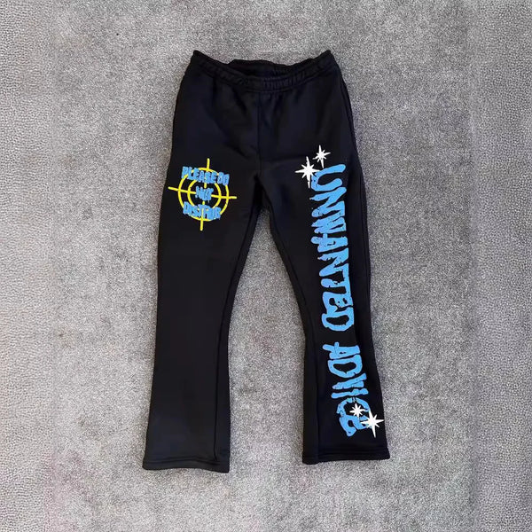 2024 y2k long sleeved foam printed pullover hoodie sweatshirt and pants two piece streetwear trendy wear dark vintage casual 1 minimalist street pants