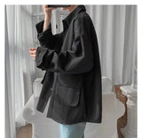 Original shirt men long-sleeved Korean style trendy loose handsome work shirt ins trendy brand spring and autumn jacket Y2K top