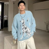 minimalist knit jumper, daily wear essential, trendy urban fashion top for men, layered streetwear look