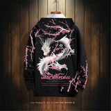 Fashion Hip Hop Dragon Hoodie Streetwear Men Casual Spring Autumn Clot