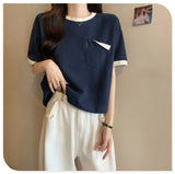 Harajuku Melting smiley – Summer New Fashion Versatile Niche Design Contrasting Color