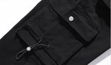 hip hop loose fit elastic waist cargo pants fashion military pockets ankle trousers pants mens drewstring sweatpants joggers unique joggers style 4632
