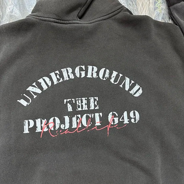 Urban robot-inspired hoodie with digital panel designs