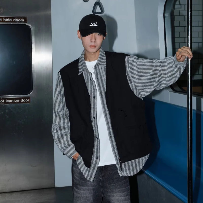 minimalist streetwear jacket, bold fashion piece, aesthetic