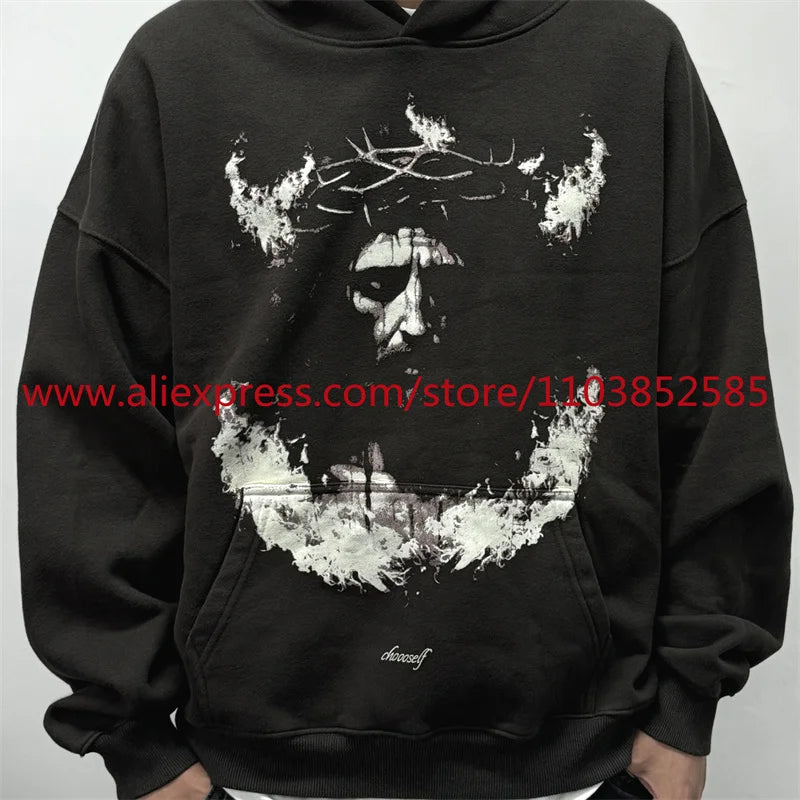 2024 American Vintage Heavy Weight Oversize Long Sleeve Hoodie High St