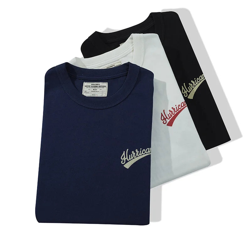 Harajuku Melting smiley – Summer Mens Short Sleeved New Retro Motorcycle Letter Printi