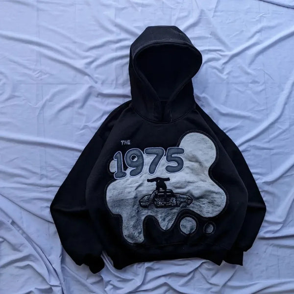 European And American Street Fashion Pullover Anime Letter Print Overs