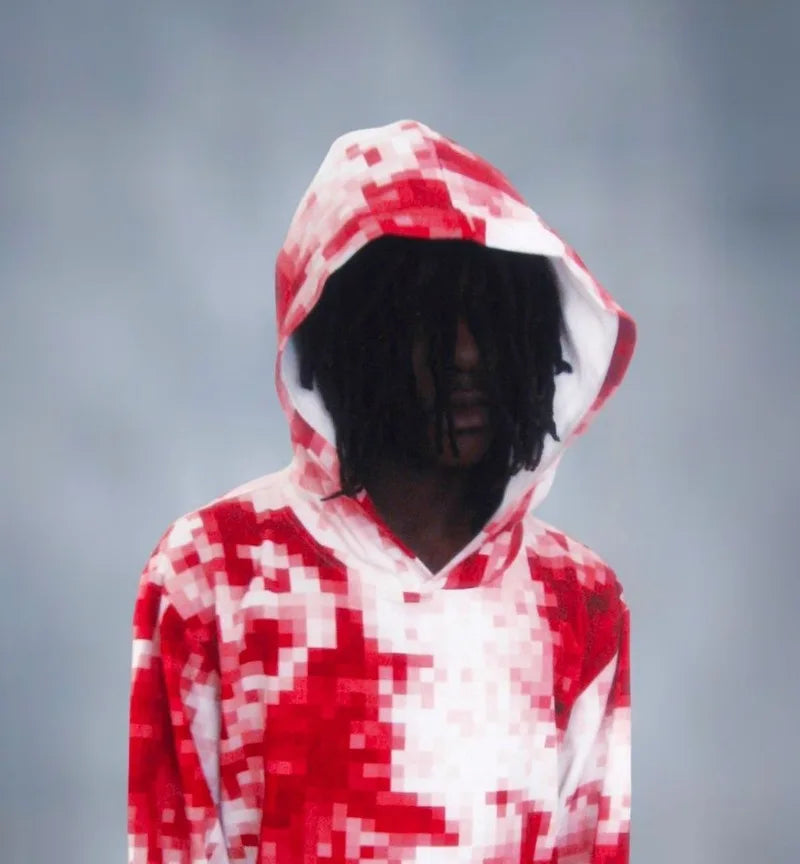American Street Dark Style Printed Oversized Hoodie Men Y2K Hip Hop Ro