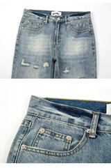 original tie dyed ripped flared denim jean for men streetwear washed hole casual stacked jeans pants mens slim fit jeans 2023 unique jeans style 3753