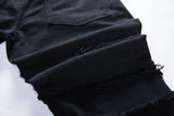 destroyed ripped pieced patchwork denim jean pants casual straight biker trousers mens fashion y2k hip hop streetwear joggers unique joggers style 542