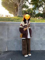 oversized flame jumper with bold print, ideal for photo-ready Y2K streetwear layering, street fashion menswear trend for seas