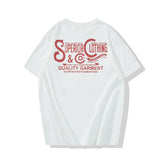 Gothic Crying angel – Vintage Amekaji Letter Printed T Shirt Men 2022 Spring Summe