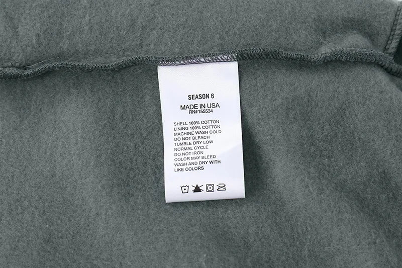 Best Quality Kanye West Hoodies Men Woman Chaopai Plush Shoulder Drop