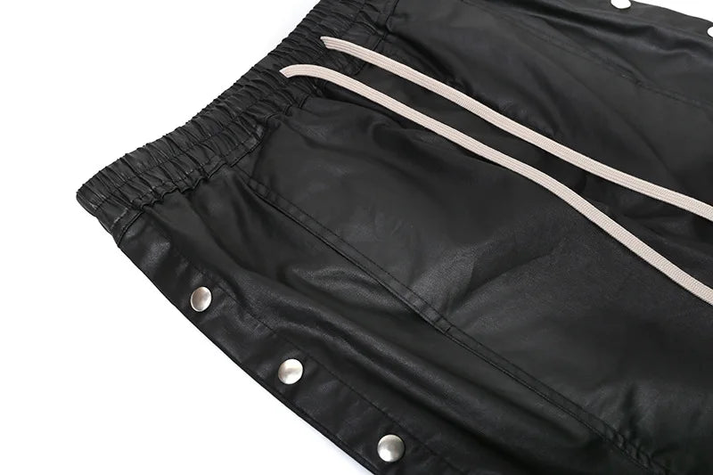 new men 2023 rick waxed workwear breasted rivet sides cargo comfortable cotton parkour sweat casual pants sweatpants tag 721 casual joggers