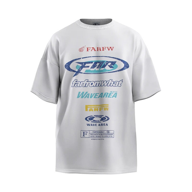 Vaporwave Vintage t-shirt – Summer Vtg New Heavyweight High Street Printed Racing T Shir