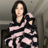 y2k fire graphic sweater, edgy streetwear for bold fashion-forward winter outfits, mens fashion layer for modern streetwear c