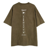 Skatercore Top – Fashion Skull Skeleton Holes Harajuku O Neck T Shirt – Urban Streetwear for Men & Women