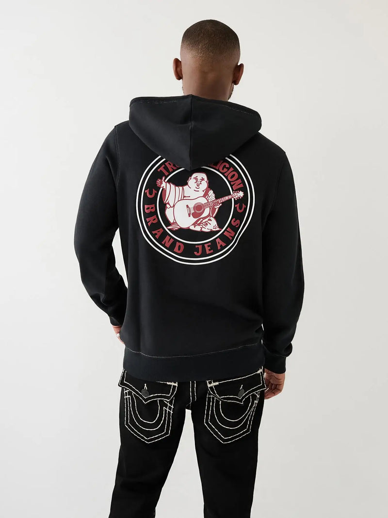 Vaporwave Drop – Vintage Buddha Logo Hip Hop Zipper Hoodie Y2K Sweatshirt – Streetwear Fashion for Men & Women