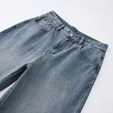 men wide leg straight streetwear fashion loose casual vintage denim baggy jeans pants women y2k jeans trousers urban skinny jeans
