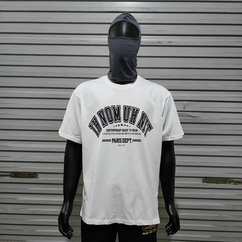 Harajuku Oversized Shirt – Black White Ih Nom Uh Nit Short Sleeve Tops Tee Men Woman Be – Urban Streetwear for Men & Women