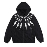 New luxury Men 2023 Classic Neil Thunderbolt Zipper Windbreak Windproof Parka Jackets With Hoody Outdoor Wear Thin #426
