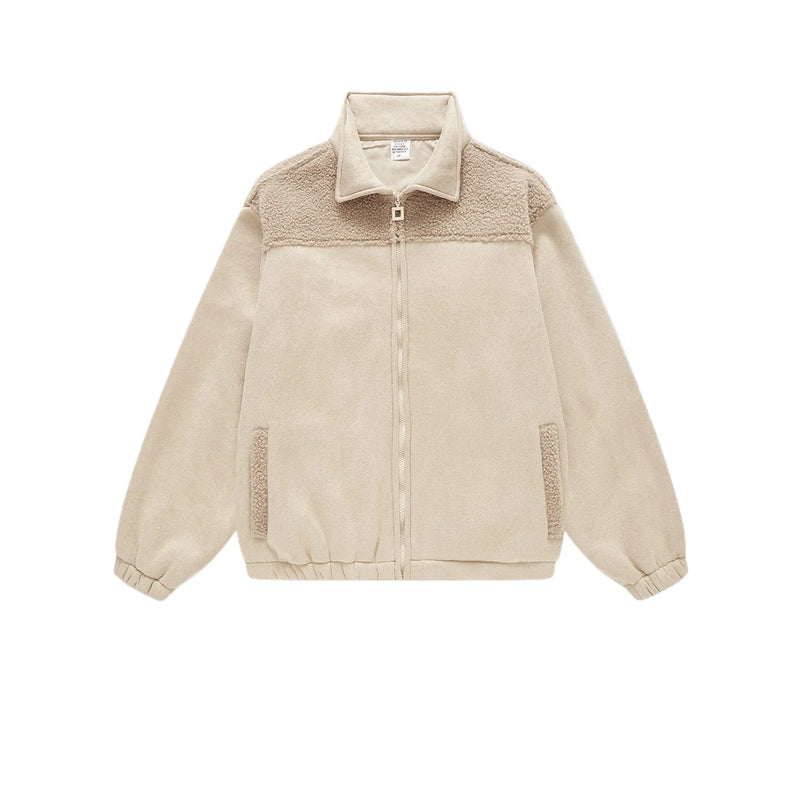 Checkered Varsity Bomber Coat Statement Piece