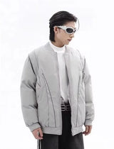 Winter Thickening Flying Baseball Uniform Solid Multi Pocket Simplicity Warm Cotton Jacket 2024 New Streetwear Male Parkas